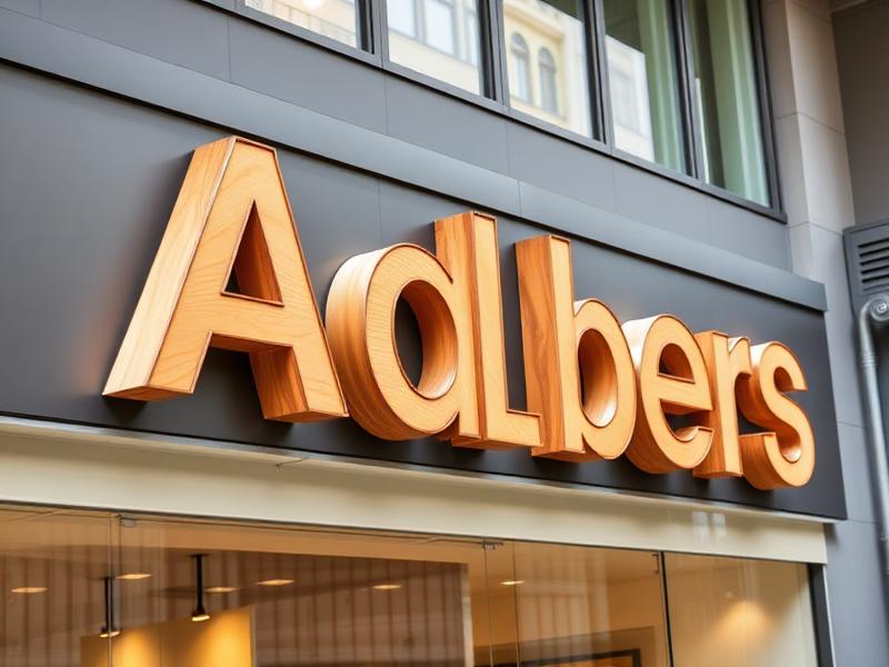 Letras caixa em MDF instaladas em fachada
