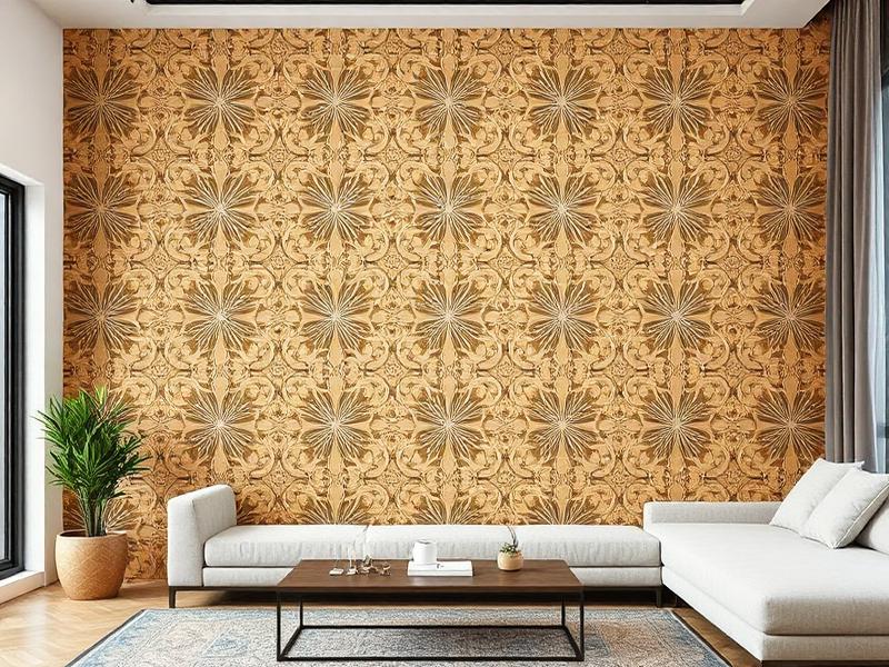 Painel decorativo em MDF sem emenda em ambiente moderno